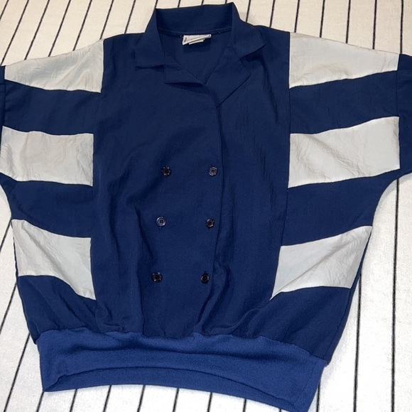 Vintage Cortiva Color Block Banded Pullover, Size Medium. - Picture 6 of 11